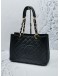 (LIKE NEW) CHANEL GST TOTE SHOULDER BAG IN BLACK CAVIAR LEATHER GOLD HARDWARE 
