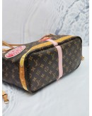 (LIKE NEW) LOUIS VUITTON NEVERFULL MM LIMITED EDITION SUMMER TRUNK PRINT IN MONOGRAM CANVAS 