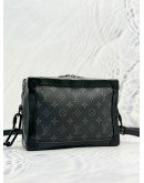 2023 LOUIS VUITTON SOFT TRUNK CROSSBODY BAG IN BLACK MONOGRAM ECLIPSE CANVAS & COWHIDE LEATHER 