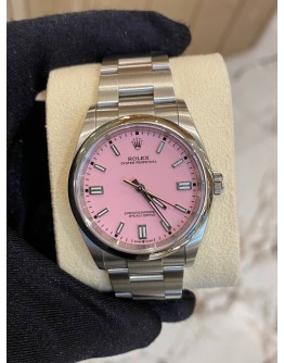 (BRAND NEW) 2024 ROLEX OYSTER PERPETUAL 36 REF 126000 CUSTOM MADE PINK DIAL 36MM AUTOMATIC WATCH -FULL SET-