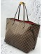 LOUIS VUITTON NEVERFULL GM TOTE BAG IN BROWN DAMIER EBENE CANVAS
