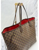 LOUIS VUITTON NEVERFULL GM TOTE BAG IN BROWN DAMIER EBENE CANVAS