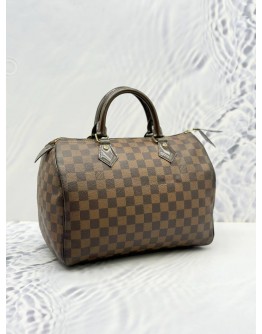 LOUIS VUITTON SPEEDY 30 IN BROWN DAMIER EBENE CANVAS