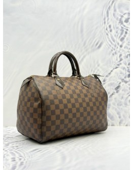 LOUIS VUITTON SPEEDY 30 IN BROWN DAMIER EBENE CANVAS