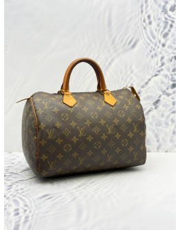 LOUIS VUITTON SPEEDY 30 IN BROWN MONOGRAM CANVAS