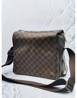 LOUIS VUITTON NAVIGLIO MESSENGER DAMIER EBENE CANVAS CROSSBODY BAG 