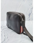 BALLY THAMAS SIGNATURE DARK BROWN CLUTCH