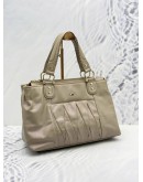 BRAUN BUFFEL TOTE BAG IN BEIGE CALFSKIN LEATHER