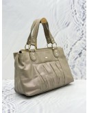 BRAUN BUFFEL TOTE BAG IN BEIGE CALFSKIN LEATHER