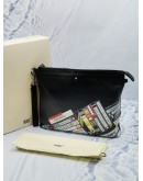 MONT BLANC SOFT GRAIN MIX TAPES CAPSULE ZIPPED CLUTCH IN LEATHER -FULL SET-