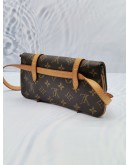 LOUIS VUITTON BROWN MONOGRAM CANVAS POCHETTE MARELLE BELT BAG 