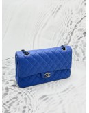 (LIKE NEW) CHANEL CLASSIC MEDIUM DOUBLE FLAP GOLD CHAIN BAG IN INDIGO BLUE CAVIAR LEATHER