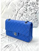 (LIKE NEW) CHANEL CLASSIC MEDIUM DOUBLE FLAP GOLD CHAIN BAG IN INDIGO BLUE CAVIAR LEATHER