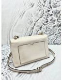 (LIKE NEW) MICHAEL KORS IVORY LIGHT CREAM COLORS SHOULDER  /CROSSBODY BAG WITH GOLD HARDWARE 