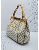 LOUIS VUITTON GALLIERA PM DAMIER AZUR CANVAS SHOULDER BAG GOLD HARDWARE 