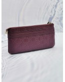 GUCCI BURGUNDY GUCCISSIMA LEATHER ZIPPED POUCH 