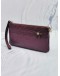 GUCCI BURGUNDY GUCCISSIMA LEATHER ZIPPED POUCH 
