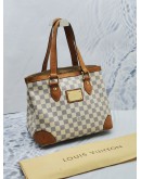 LOUIS VUITTON HAMPSTEAD PM DAMIER AZUR CANVAS WITH LEATHER TRIM SHOULDER BAG