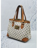 LOUIS VUITTON HAMPSTEAD PM DAMIER AZUR CANVAS WITH LEATHER TRIM SHOULDER BAG