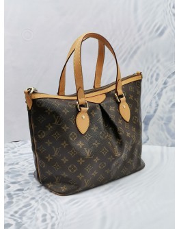 (LIKE NEW) LOUIS VUITTON PALERMO PM MONOGRAM CANVAS HANDLE AND CROSSBODY BAG