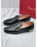 ROGER VIVIER ZIP LOAFER BLACK PATENT LEATHER SIZE 37 1/2 -FULL SET-