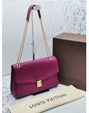 LOUIS VUITTON SAINT GERMAIN MM FLAP BAG  MONOGRAM EMPREINTE LEATHER IN PURPLE PINK -FULL SET-