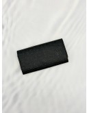 (LIKE NEW) LOUIS VUITTON 4 KEY HOLDER IN BLACK TAIGA LEATHER