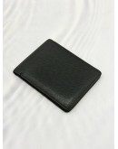 LOUIS VUITTON MULTIPLE WALLET IN BLACK TAIGA LEATHER 