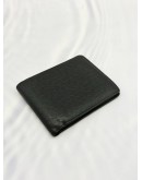 LOUIS VUITTON MULTIPLE WALLET IN BLACK TAIGA LEATHER 