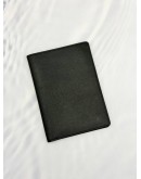 LOUIS VUITTON PASSPORT COVER IN BLACK TAIGA LEATHER 