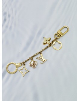 LOUIS VUITTON M65111 FLEUR DE MONOGRAM BAG CHARM CHAIN