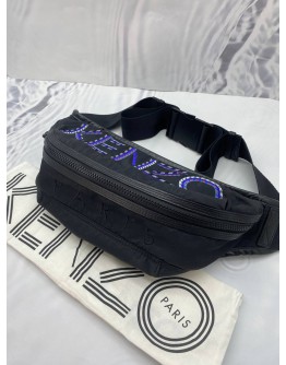 (LIKE NEW) KENZO IN BLACK UNISEX NLYON SLING BAG 