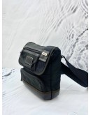 TUMI KERBY CROSSBODY BAG IN BLACK CANVAS & LEATHER