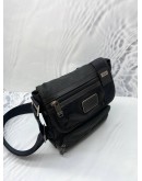 TUMI KERBY CROSSBODY BAG IN BLACK CANVAS & LEATHER