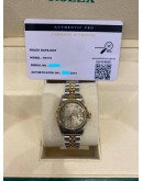 ROLEX LADY DATEJUST REF 69173 HALF 18K 750 YELLOW GOLD DIAMOND DIAL 26MM AUTOMATIC WATCH