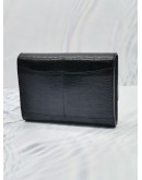 LOUIS VUITTON BLACK LIZARD LEATHER ROSSMORE CROSSBODY BAG 