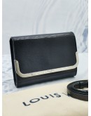 LOUIS VUITTON BLACK LIZARD LEATHER ROSSMORE CROSSBODY BAG 