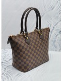 (LIKE NEW) LOUIS VUITTON SALEYA PM IN BROWN DAMIER EBENE CANVAS HANDLE BAG 