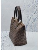 (LIKE NEW) LOUIS VUITTON SALEYA PM IN BROWN DAMIER EBENE CANVAS HANDLE BAG 