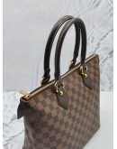 (LIKE NEW) LOUIS VUITTON SALEYA PM IN BROWN DAMIER EBENE CANVAS HANDLE BAG 