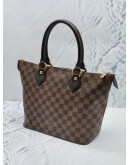 (LIKE NEW) LOUIS VUITTON SALEYA PM IN BROWN DAMIER EBENE CANVAS HANDLE BAG 