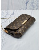 (LIKE NEW) LOUIS VUITTON FAVOURITE FLAP MONOGRAM CANVAS FLAP BAG WITH 2 REMOVABLE CHAIN & LEATHER STRAP