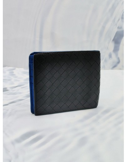 BOTTEGA VENETA INTRECCIATO WOVEN LEATHER BILLFOLD WALLET