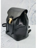 FENDI VITELLO CRUISE F IS FENDI DRAWSTRING MEDIUM BLACK BACKPACK 