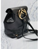 FENDI VITELLO CRUISE F IS FENDI DRAWSTRING MEDIUM BLACK BACKPACK 