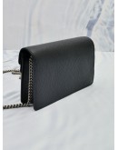 (LIKE NEW) GUCCI SUPER MINI DIONYSUS BLACK CALFSKIN LEATHER CROSSBODY CHAIN BAG