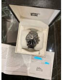 (UNUSED) MONTBLANC TIMEWALKER CHRONOGRAPH REF 36972 BLACK DIAL 43MM AUTOMATIC YEAR 2007 WATCH -FULL SET-