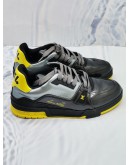 (LIKE NEW) LOUIS VUITTON LIMITED MIX MATERIALS TRAINER BLACK YELLOW SIZE 7 