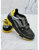 (LIKE NEW) LOUIS VUITTON LIMITED MIX MATERIALS TRAINER BLACK YELLOW SIZE 7 