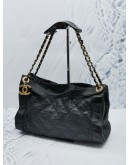 CHANEL MEDIUM IN THE MIX TOTE SHOULDER BAG IN BLACK QUILTED CALFSKIN LEATHER